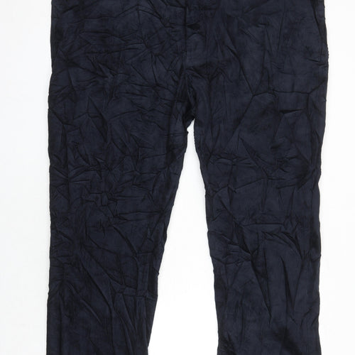 M&S Mens Blue Cotton Straight Jeans Size 48 in L26 in Regular