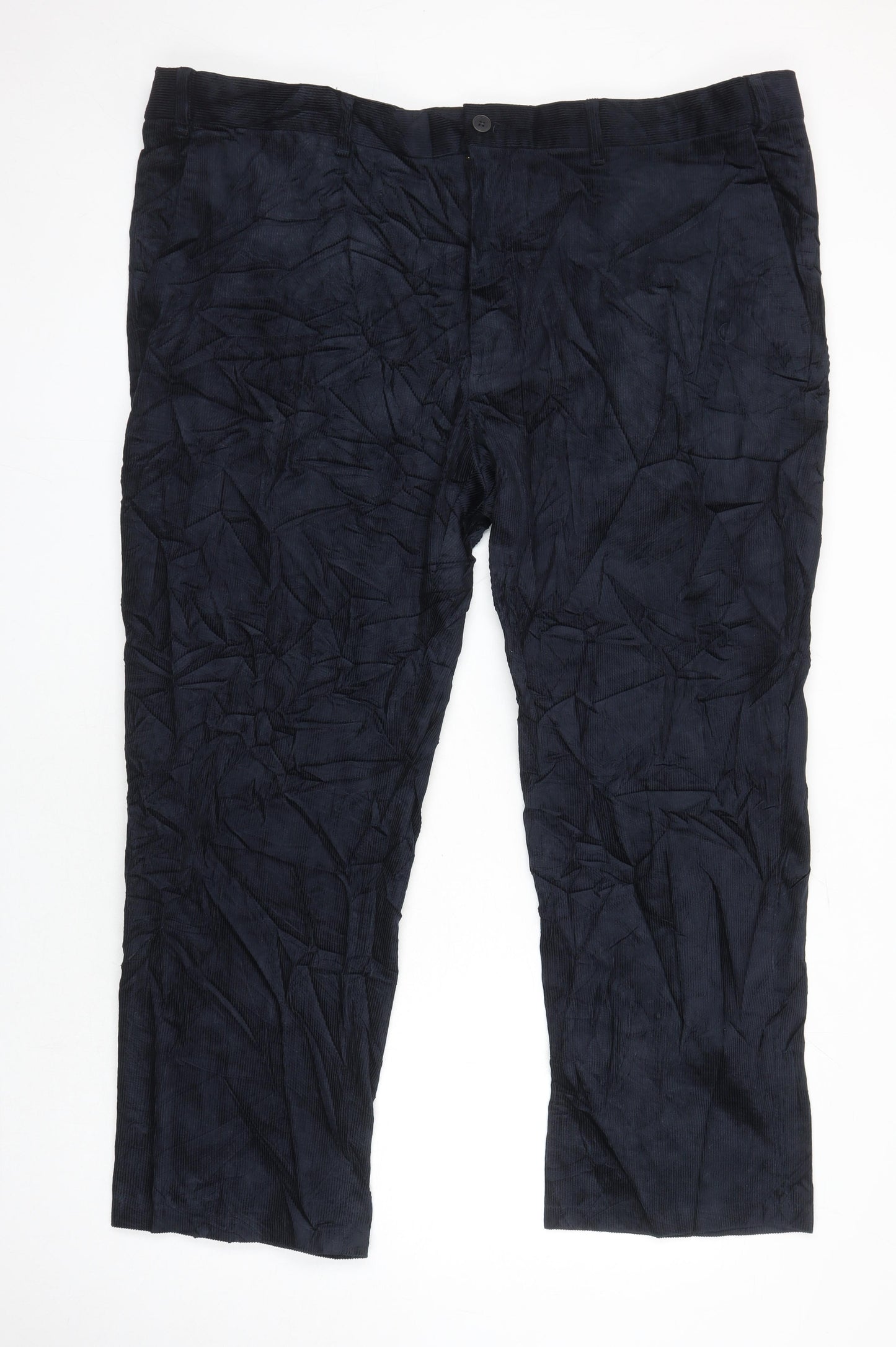 M&S Mens Blue Cotton Straight Jeans Size 48 in L26 in Regular