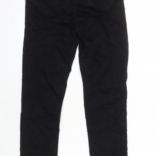 M&S Womens Black Cotton Skinny Jeans Size 6 L28 in Regular