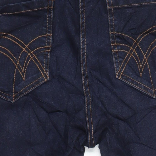 Red Herring Womens Blue Cotton Cropped Jeans Size 14 L20 in Regular