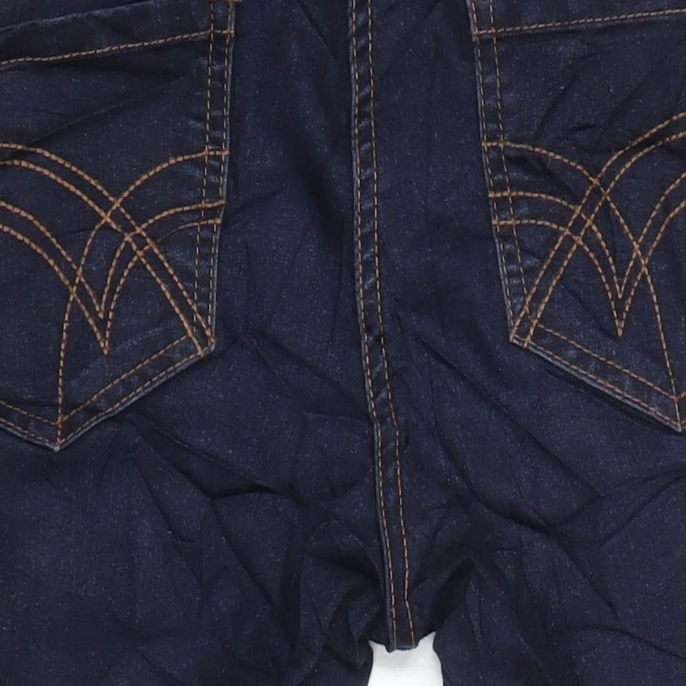 Red Herring Womens Blue Cotton Cropped Jeans Size 14 L20 in Regular
