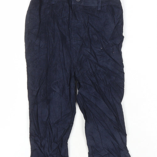 M&S Boys Blue 100% Cotton Skinny Jeans Size 2-3 Years Regular