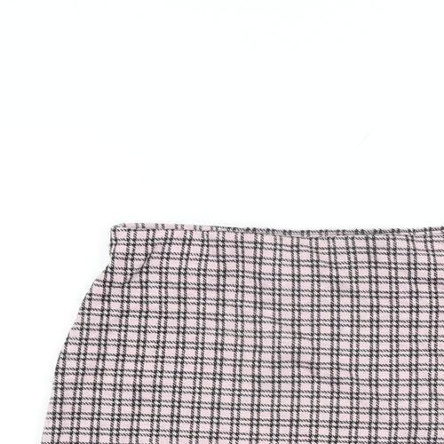 New Look Womens Pink Geometric Polyester Mini Skirt Size 8