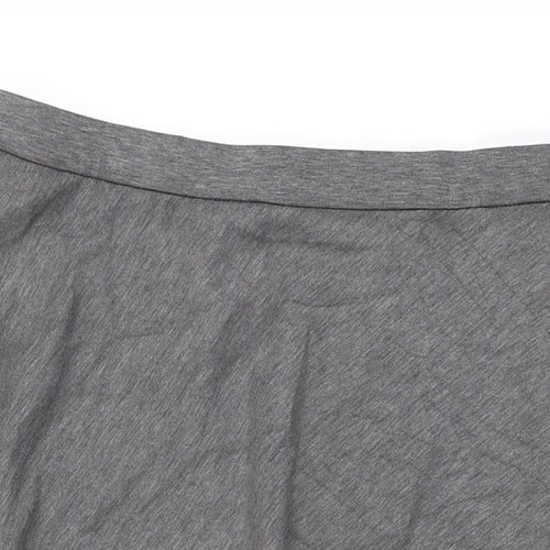 Marks and Spencer Womens Grey Polyester Swing Skirt Size 18