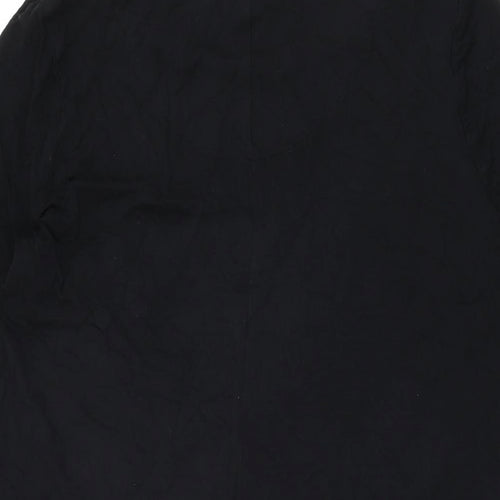 Marks and Spencer Womens Black Viscose Shift Size 14 Round Neck Pullover