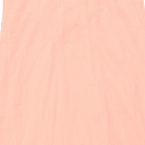 Boohoo Womens Pink Polyester Maxi Size 10 Round Neck Pullover