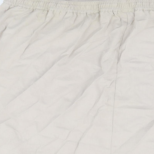 Bonmarché Womens Beige Polyester Swing Skirt Size 24 Drawstring