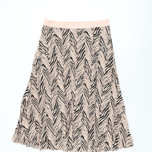 Little Mistress Womens Pink Geometric Polyester Swing Skirt Size 16