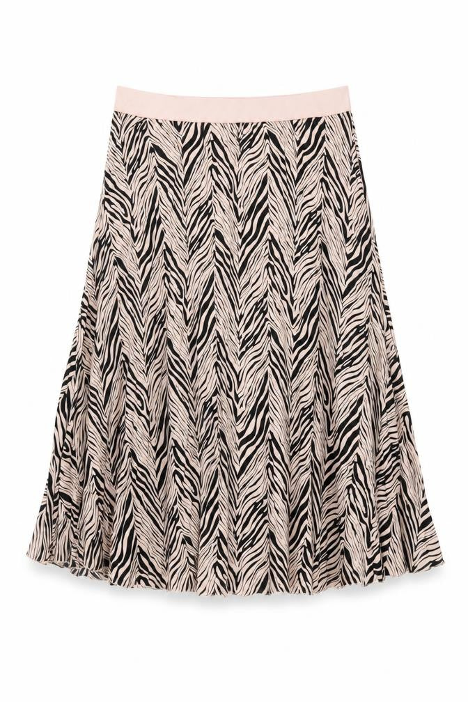 Little Mistress Womens Pink Geometric Polyester Swing Skirt Size 16