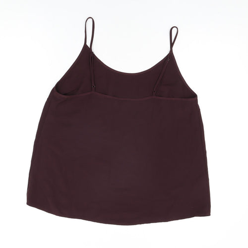 NEXT Womens Red Polyester Camisole T-Shirt Size 14 Round Neck