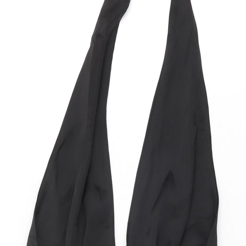 Zara Womens Black Polyester Mini Size S Halter Zip