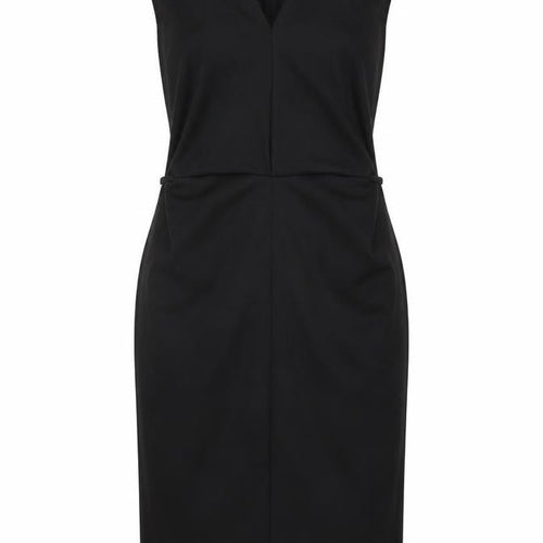 James Lakeland Womens Black Polyester Bodycon Size 14 V-Neck Tie