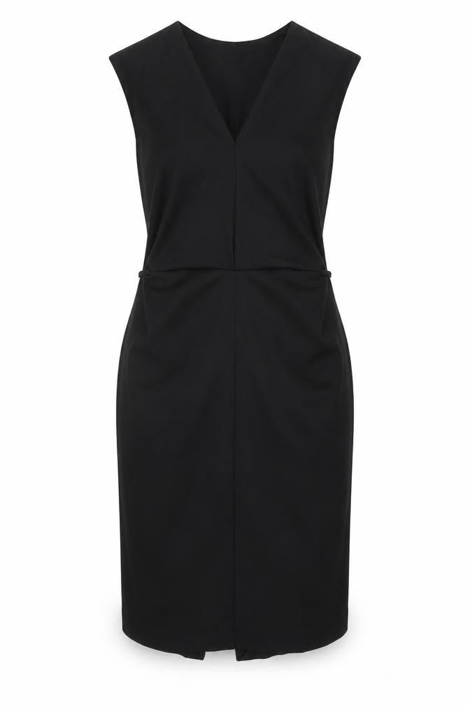 James Lakeland Womens Black Polyester Bodycon Size 14 V-Neck Tie