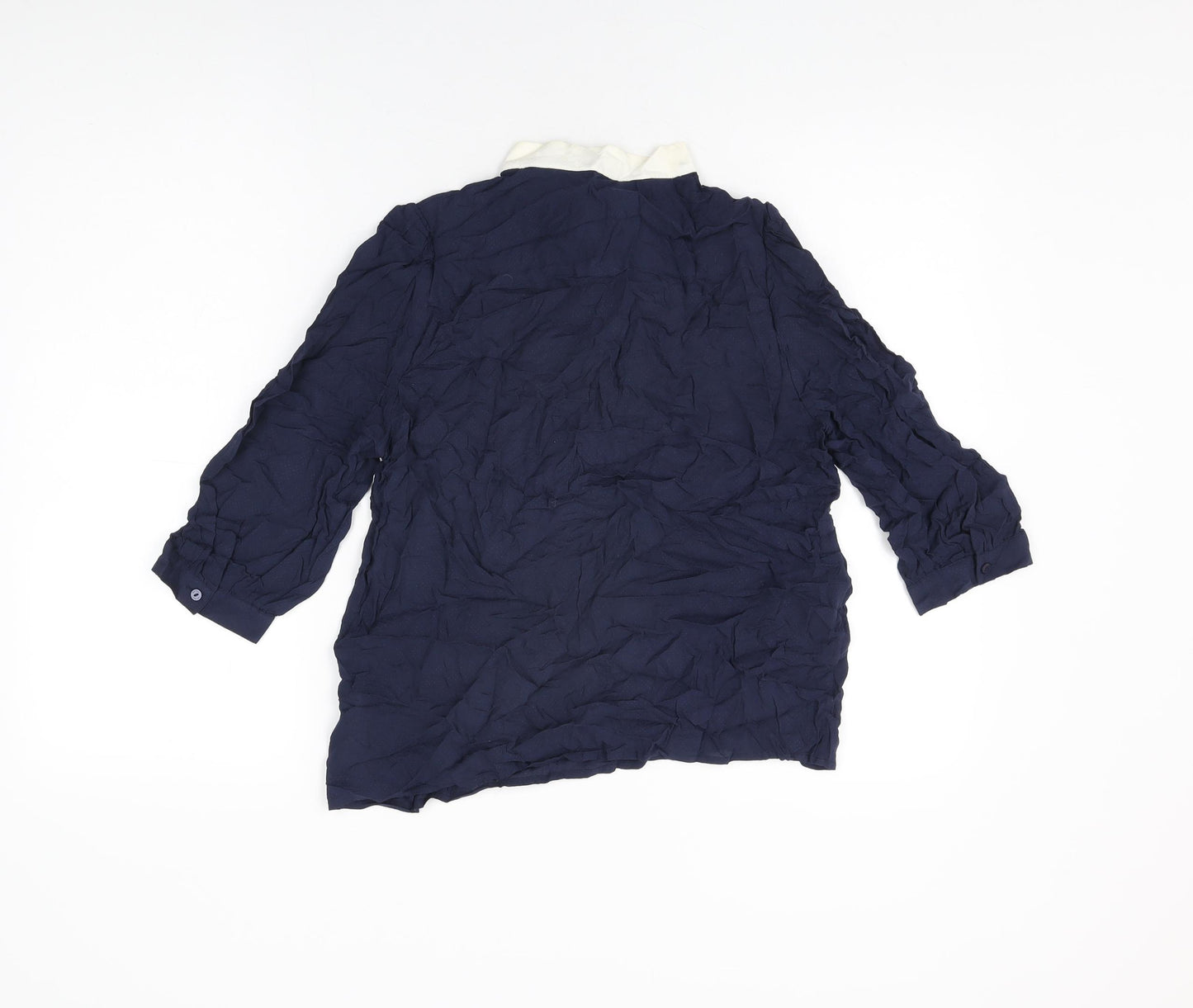 Jack Wills Womens Blue Viscose Basic T-Shirt Size 10 Round Neck