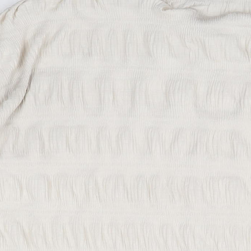 ASOS Womens Beige Polyester Basic Button-Up Size 18 Collared