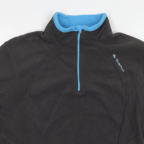 Quechua Womens Grey Polyester Pullover Sweatshirt Size L Pullover
