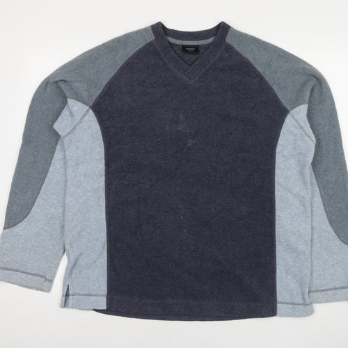 NEXT Mens Blue Polyester Pullover Sweatshirt Size L