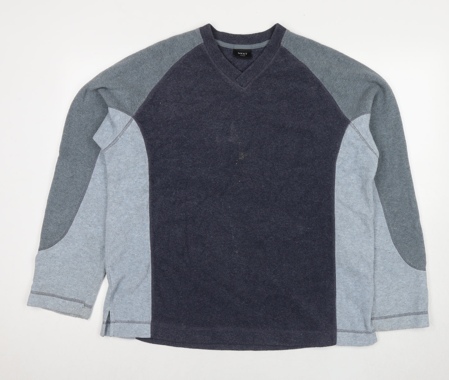 NEXT Mens Blue Polyester Pullover Sweatshirt Size L