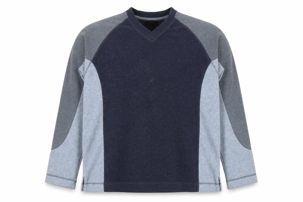 Front view of Next men’s blue polyester pullover sweatshirt, size L