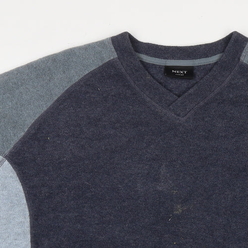 NEXT Mens Blue Polyester Pullover Sweatshirt Size L