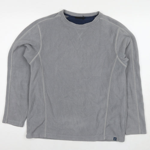 Active Womens Grey Polyester Pullover Sweatshirt Size S Pullover