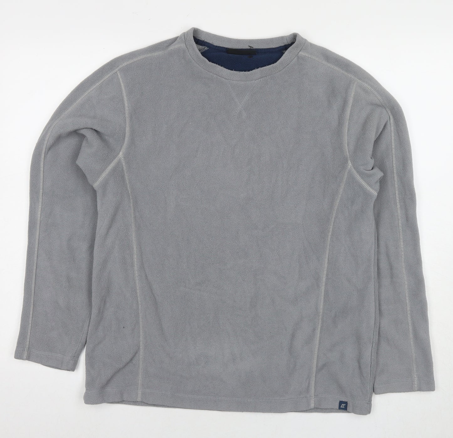 Active Womens Grey Polyester Pullover Sweatshirt Size S Pullover
