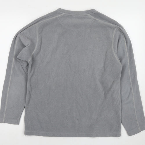 Active Womens Grey Polyester Pullover Sweatshirt Size S Pullover