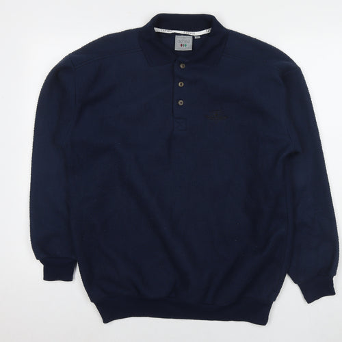 Ashes Mens Blue Polyester Pullover Sweatshirt Size M