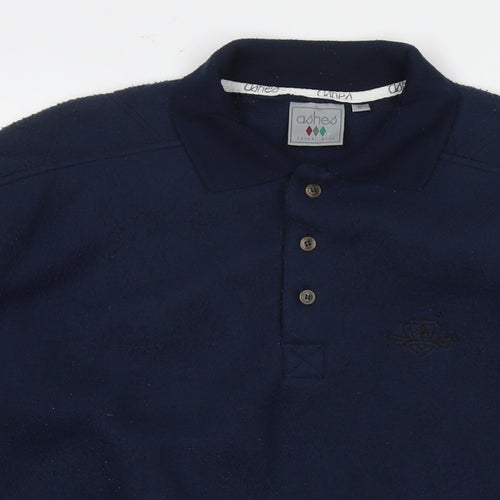 Ashes Mens Blue Polyester Pullover Sweatshirt Size M