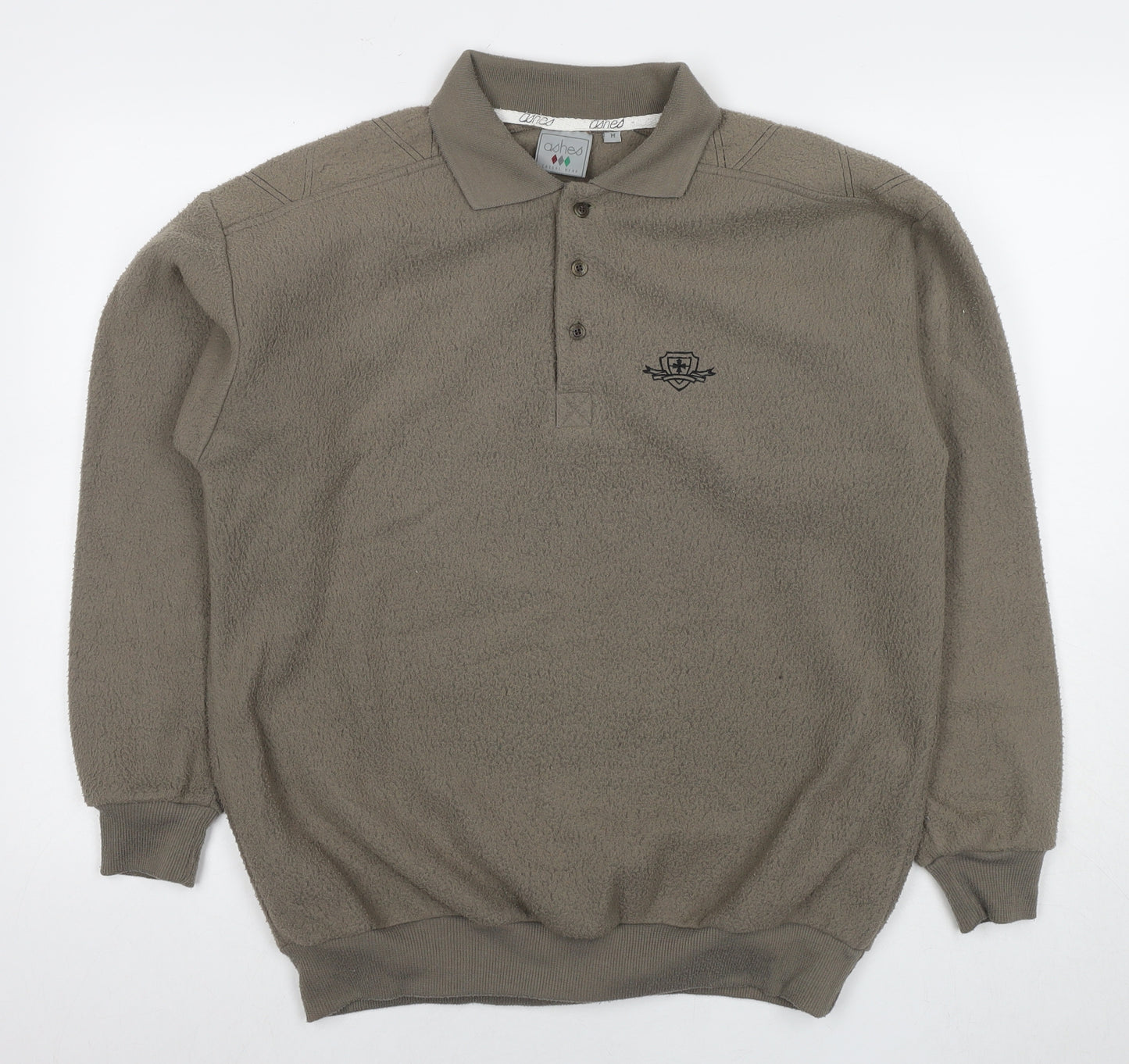 Ashes Mens Beige Polyester Pullover Sweatshirt Size M