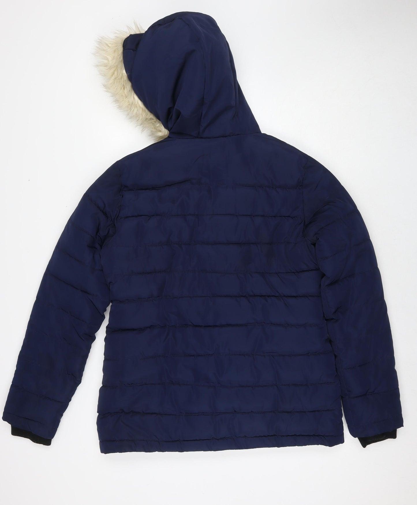 Dorothy Perkins Womens Blue Puffer Jacket Jacket Size 12 Zip