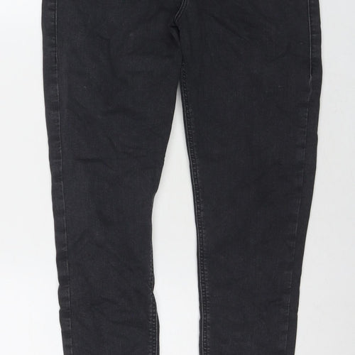 Topshop Womens Black Cotton Skinny Jeans Size 30 in L31 in Regular Zip