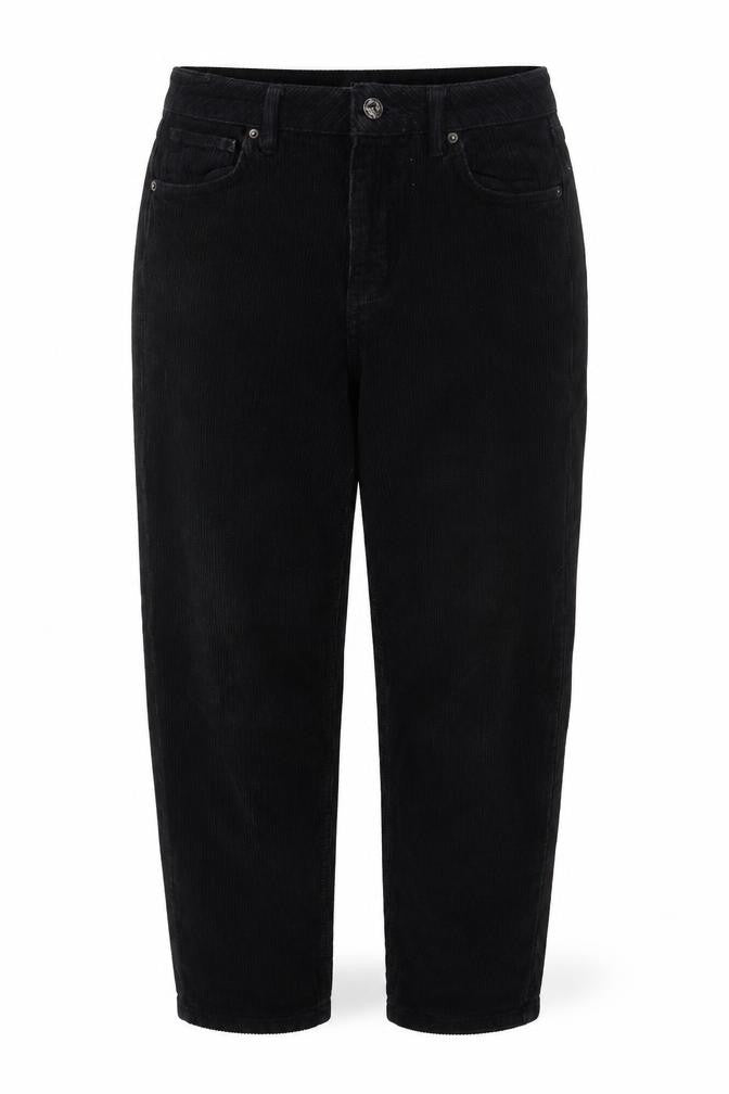 BDG Womens Black Cotton Trousers Size 28 in L30 in Regular Zip - Mom