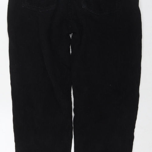 BDG Womens Black Cotton Trousers Size 28 in L30 in Regular Zip - Mom