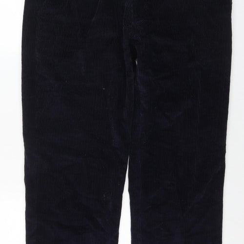 Skopes Mens Blue Cotton Trousers Size 36 in L29 in Regular Zip