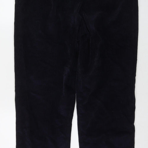 Skopes Mens Blue Cotton Trousers Size 36 in L29 in Regular Zip