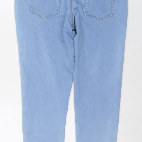 Marks and Spencer Womens Blue Cotton Jegging Jeans Size 14 L26 in Regular