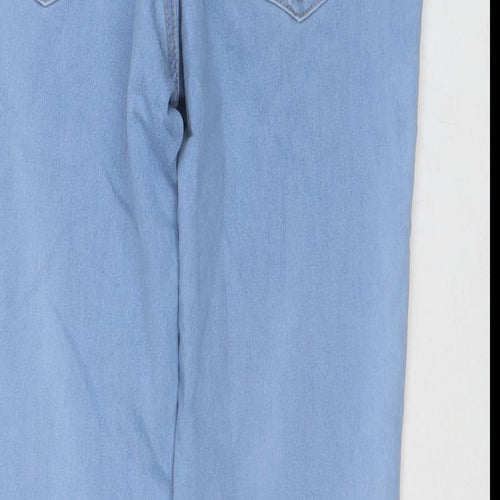 Marks and Spencer Womens Blue Cotton Jegging Jeans Size 14 L26 in Regular