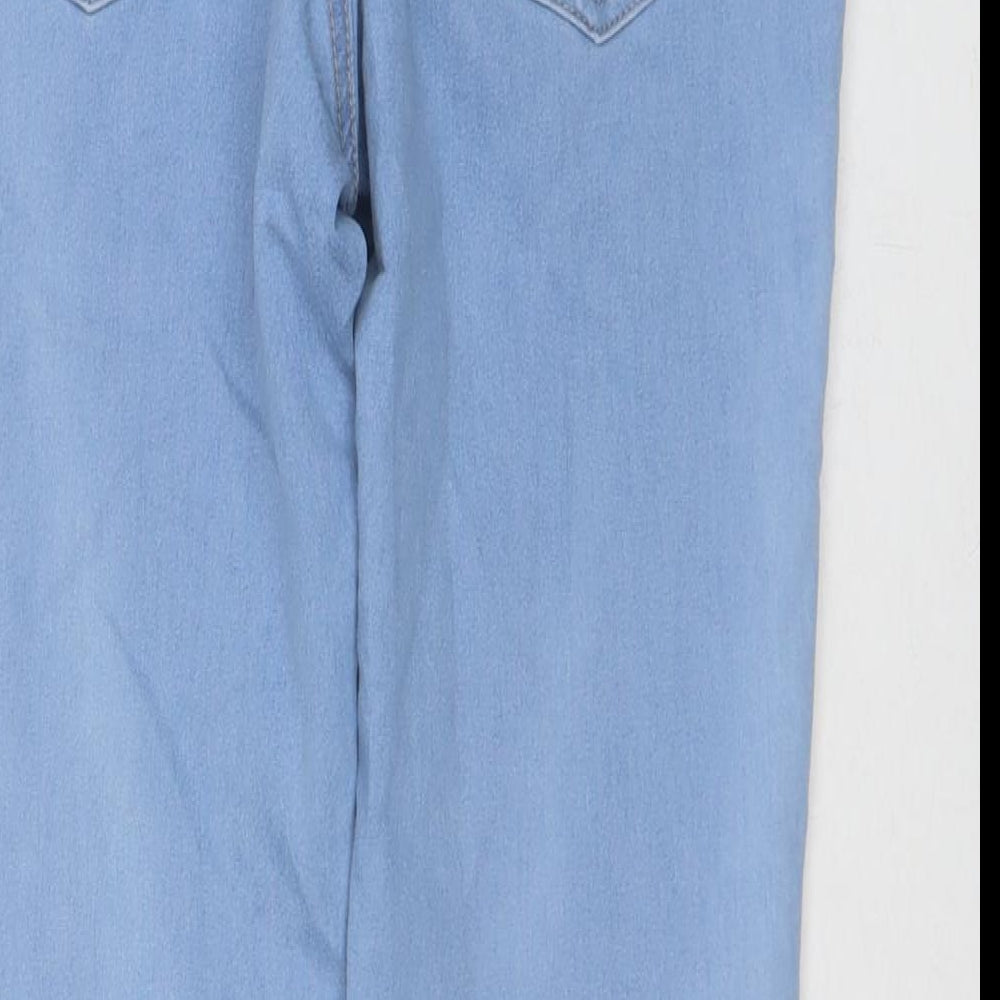 Marks and Spencer Womens Blue Cotton Jegging Jeans Size 14 L26 in Regular