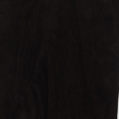 Marks and Spencer Mens Brown Cotton Trousers Size 36 in L29 in Regular Zip