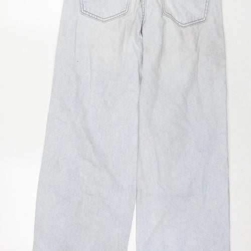 Denim & Co. Womens Blue Cotton Bootcut Jeans Size 8 L32 in Regular Zip