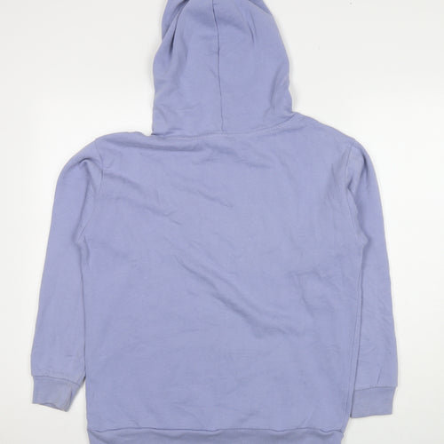 PINK Womens Purple Cotton Pullover Hoodie Size XS Pullover - Logo