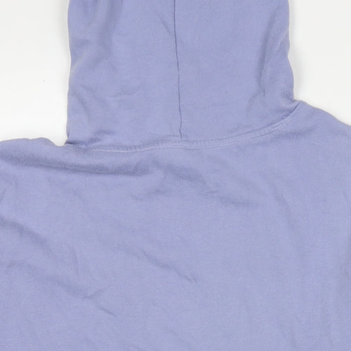 PINK Womens Purple Cotton Pullover Hoodie Size XS Pullover - Logo