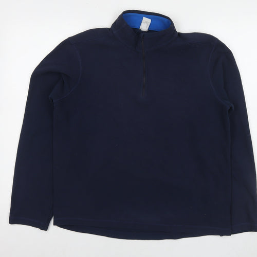 Quechua Mens Blue Polyester Pullover Sweatshirt Size L