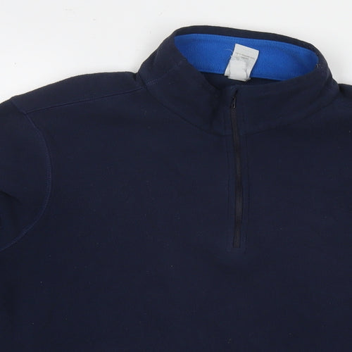 Quechua Mens Blue Polyester Pullover Sweatshirt Size L