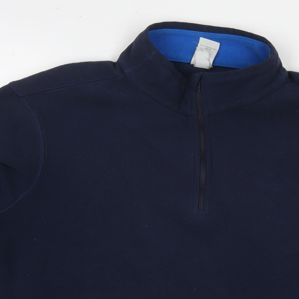 Quechua Mens Blue Polyester Pullover Sweatshirt Size L