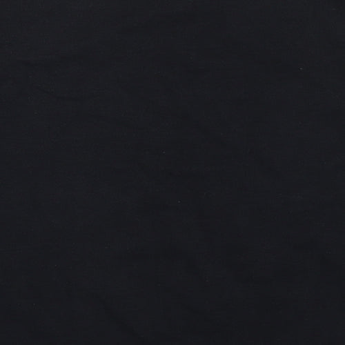 Zara Womens Black Cotton Pullover Sweatshirt Size L Pullover