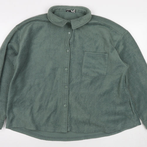 ASOS Womens Green Jacket Size 16 Snap