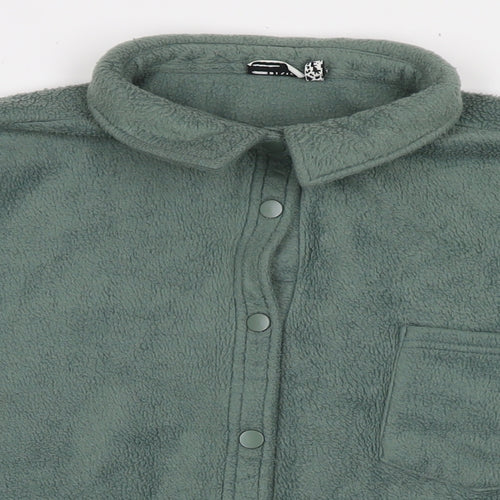ASOS Womens Green Jacket Size 16 Snap