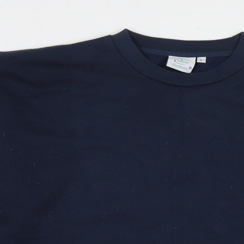 Scouts Womens Blue Cotton Pullover Sweatshirt Size L Pullover